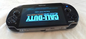 Sony PS Vita PCH-1101 System With Sony Charger & Call Of Duty Black Ops Declassi