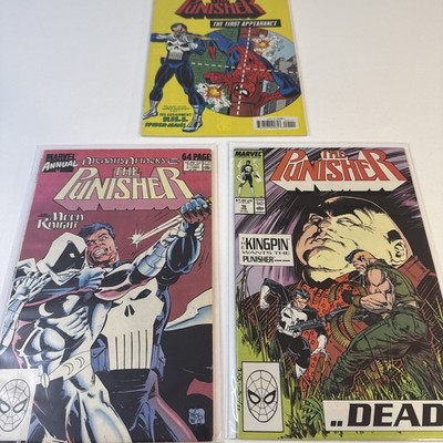 Punisher Comic Lot Marvel Punisher Moon knight Kingpin