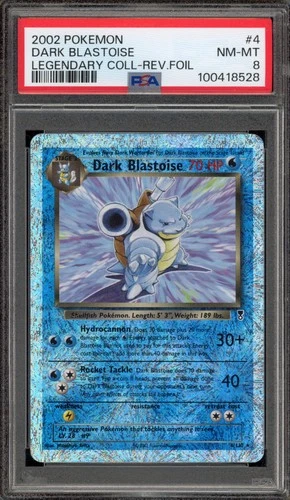 Pokemon Dark Blastoise Legendary Coll. Reverse Holo Rare #4 PSA 8