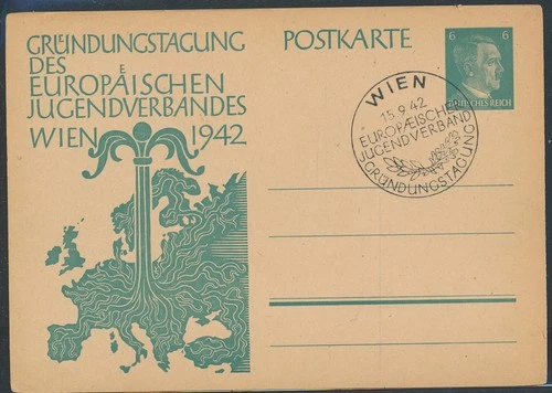 LS72980 Germany 1942 Reich european youth association FDC used