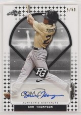 2018 Leaf Perfect Game National Showcase Black 5/50 Sam Thompson Auto nh1