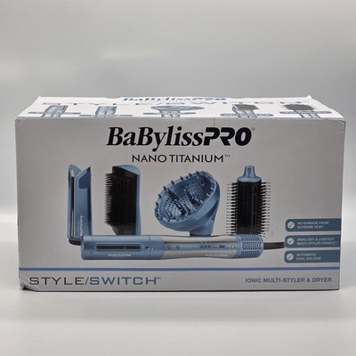 BaByliss PRO Nano Titanium Style/Switch Ionic Multi-Styler & Hair Dryer - NEW