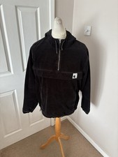 Men’s Black Carhartt POP Trading Company Corduroy Pullover Smock Size Medium 