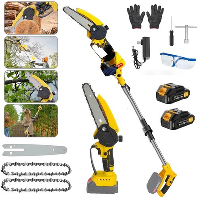 #ad 2 in 1 Cordless Pole Saw amp; Mini Chainsaw 6 inch Brushless Electric Chain Saw US $53.98