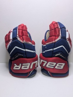 Bauer Supreme One.8 Hockey Gloves 14  Red Blue Senior Ice Hockey Gloves