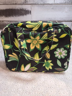 Bumble Bella By Jill Martin Zipup Travel Hanging MakeUp Bag~Yellow Floral