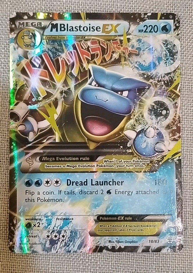 Pokemon TCG M Blastoise EX 18/83 Ultra Rare Holo XY Generations LP