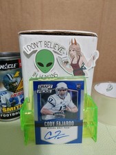 2015 Prizm DP Blue Prizm Cody Fajardo Rookie Auto /75 Nevada Wolf Pack #167 CFL