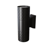Up Down Wandlampe AußEn H: 19 Cm Klein 2X GU10 Schwarz IP54 Leuchte AußEn Haus
