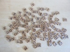 Vintage wooden letters of the alphabet x 110.