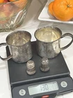 Lunt Sterling Silver Cups, Salt & Pepper Shakers -130 grams of Sterling Silver