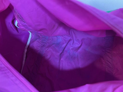Vintage 90's Nostalgic Barney The Dinosaur Graphics Purple/Green Tote/Duffle Bag - Picture 13 of 13