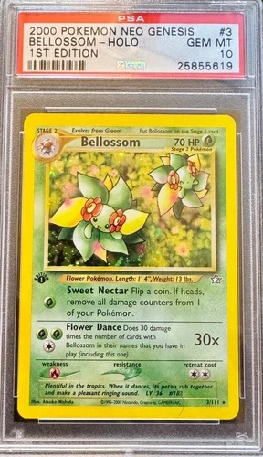 Bellossom (1st Edition) graded PSA 10 for sale on eBay
