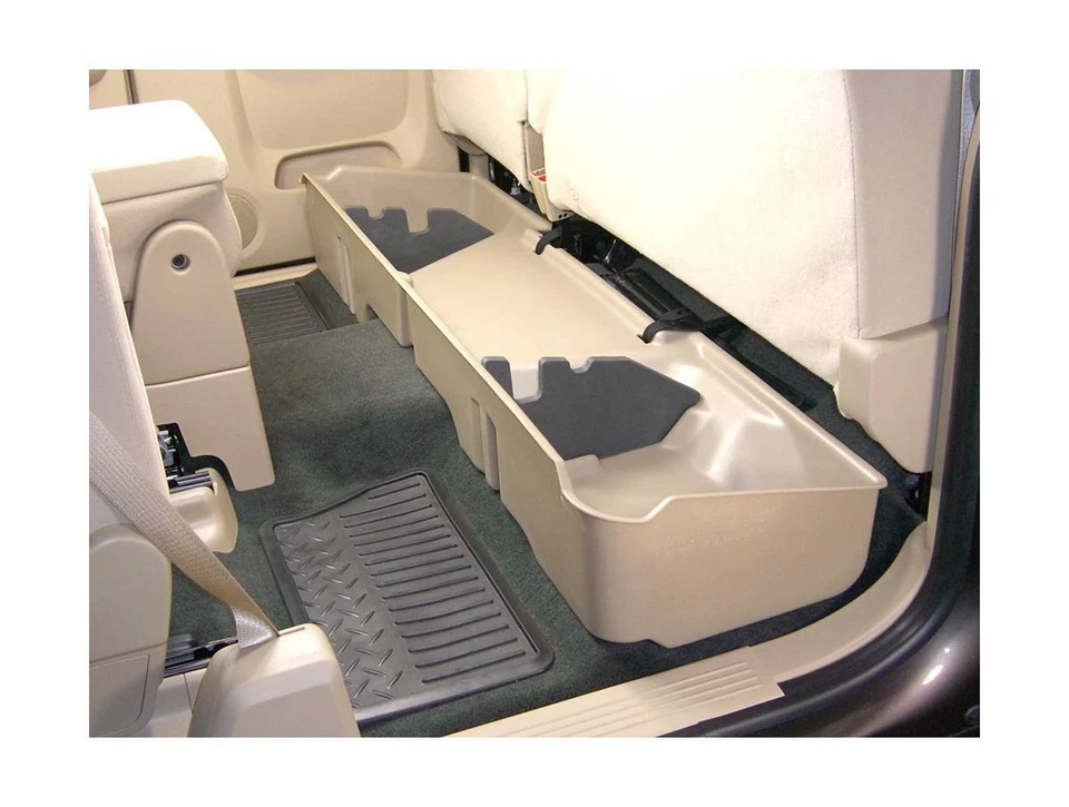 DU-HA Tan Underseat Storage Case Fits 08-13 Silverado/Sierra Extended Cab No Sub Foto 4 de 4
