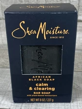 Shea Butter Moisture African Black Soap - 8 oz Bar - Calm & Clearing