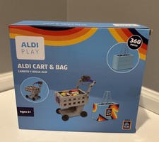 ALDI Brick Cart  Bag Set 360 Pieces Toy Shopping Cart New