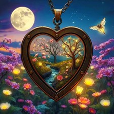 Large Diamond Painting Kits for Adults Landscape Heart Love Moon Flowers, 5D
