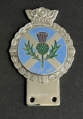 SCHOTTLAND SCHOTTISCHE DISTEL FLAGGE JR GAUNT PORZELLAN EMAILLE AUTO ABZEICHEN BAR EMBLEM