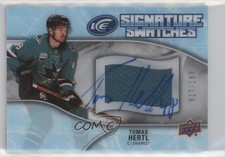 2018-19 Upper Deck Ice Signature Swatches 17/150 Tomas Hertl #SW-TH Auto 0c3