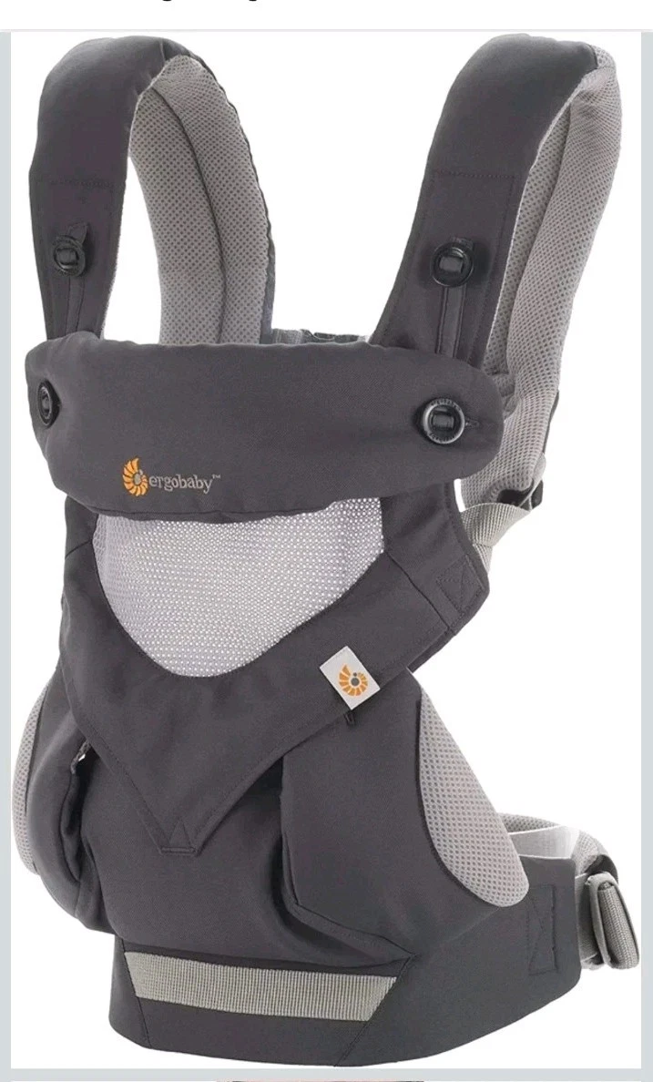 Ergobaby Omni 360 Cool Air Mesh Baby Carrier Carbon Grey EUC!