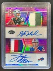2018 Panini Spectra Sam Darnold Josh Allen Rookie Dual Patch Auto Pink RC #5/15