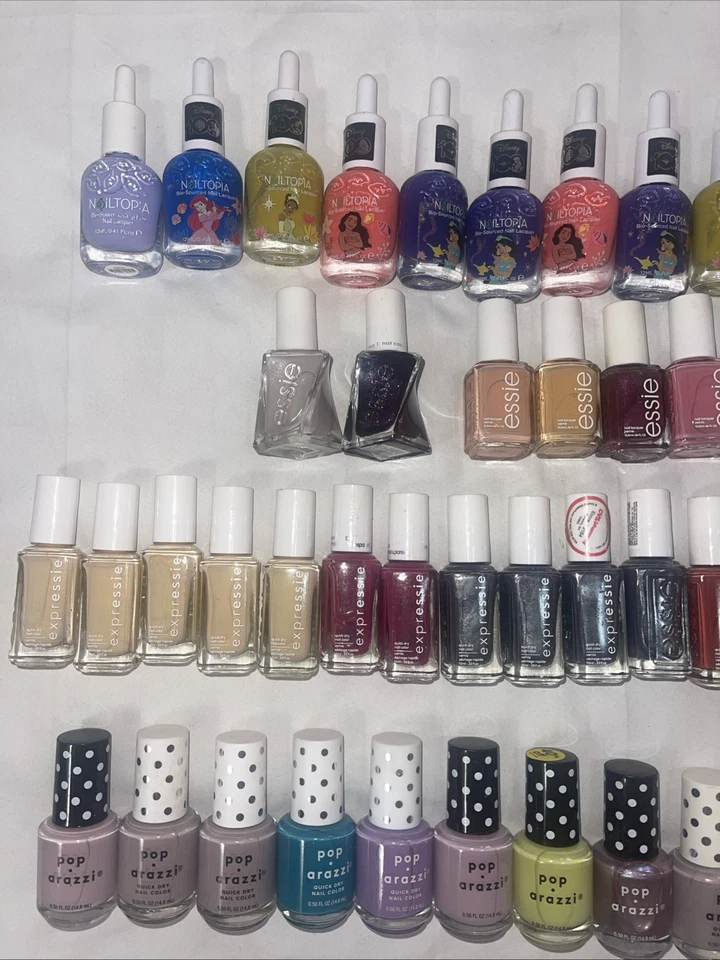 Lote de 50+ piezas de esmalte de uñas (TODO NUEVO) Nailtopia, Essie, Poparazzi ¡$200+ venta al por menor! Foto 2 de 4