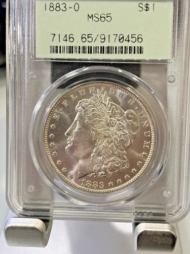 PCGS MS65 1883-O OGH Morgan Silver Dollar $1 GEM BU Uncirculated PQ coin