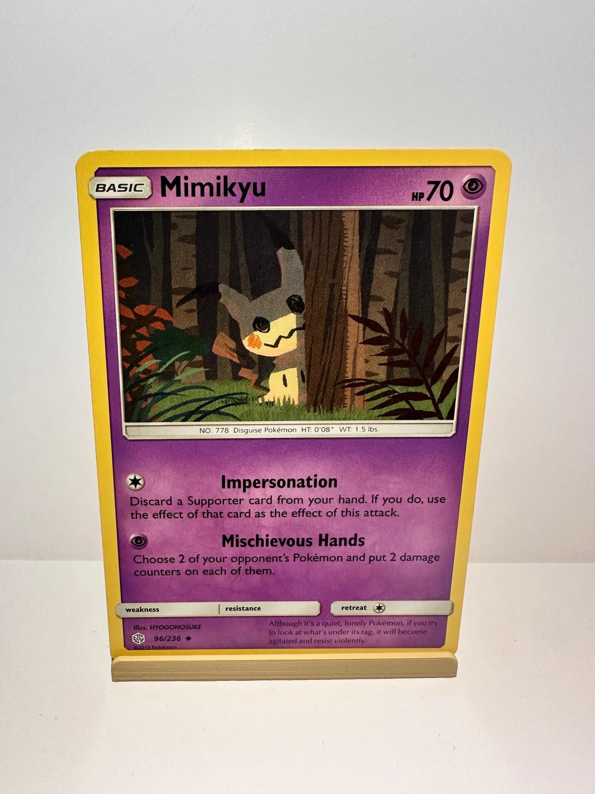 Mimikyu 96/236 Uncommon Cosmic Eclipse Pokemon Lightly Played