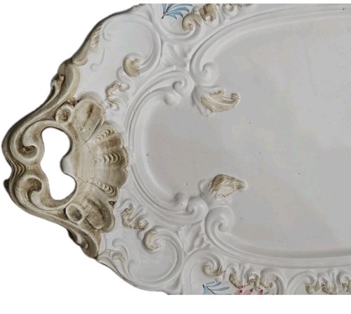 Sopa grande de porcelana Capodimonte de colección con plato para servir Italia pastel LEER - Imagen 21 de 24