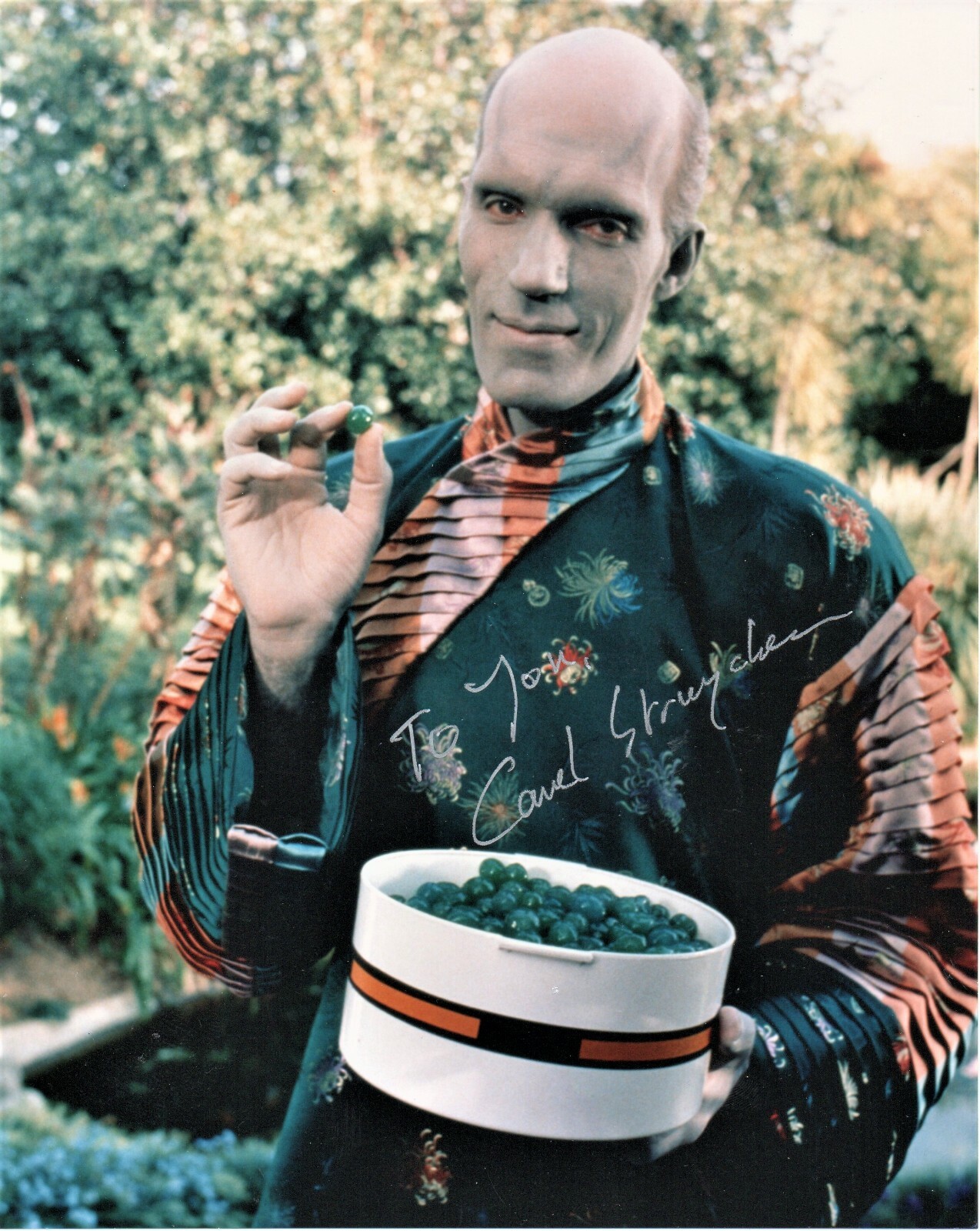 Carel Struycken As Mr Homn Star Trek TNG Autographed 8 1/2 x 11 in ...