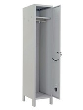 ARMADIO ARMADIETTO SPOGLIATOIO PALESTRA 1 POSTO cm 180x36x34 METALLO GRIGIO 950