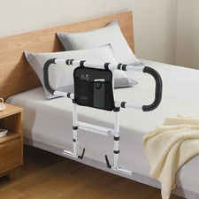 Bed Assist Rail Safety for Seniors,Handicap-with Dual Grab Bar,Fall Prevention