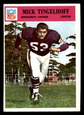 1966 Philadelphia Football #115 Mick Tingelhoff EX *d2
