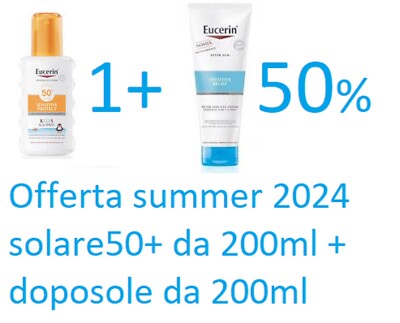 Eucerin Sonnenschutz 50+ Kids 200ml+Nachsonne Gesicht und Körper 200ml Angebot