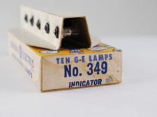 GE Indicator Miniature Lamps No. 349, 8 Bulbs in Original Box, NOS