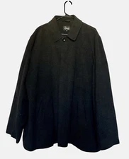 Chiarelli Men’s Black Long Sleeve Button Down Jacket Size XL Lined Pockets