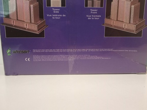 Rare Vintage Wrebbit Puzz-3D Empire State Building New Sealed 1995 / 902 Pcs - 第 3/4 張圖片