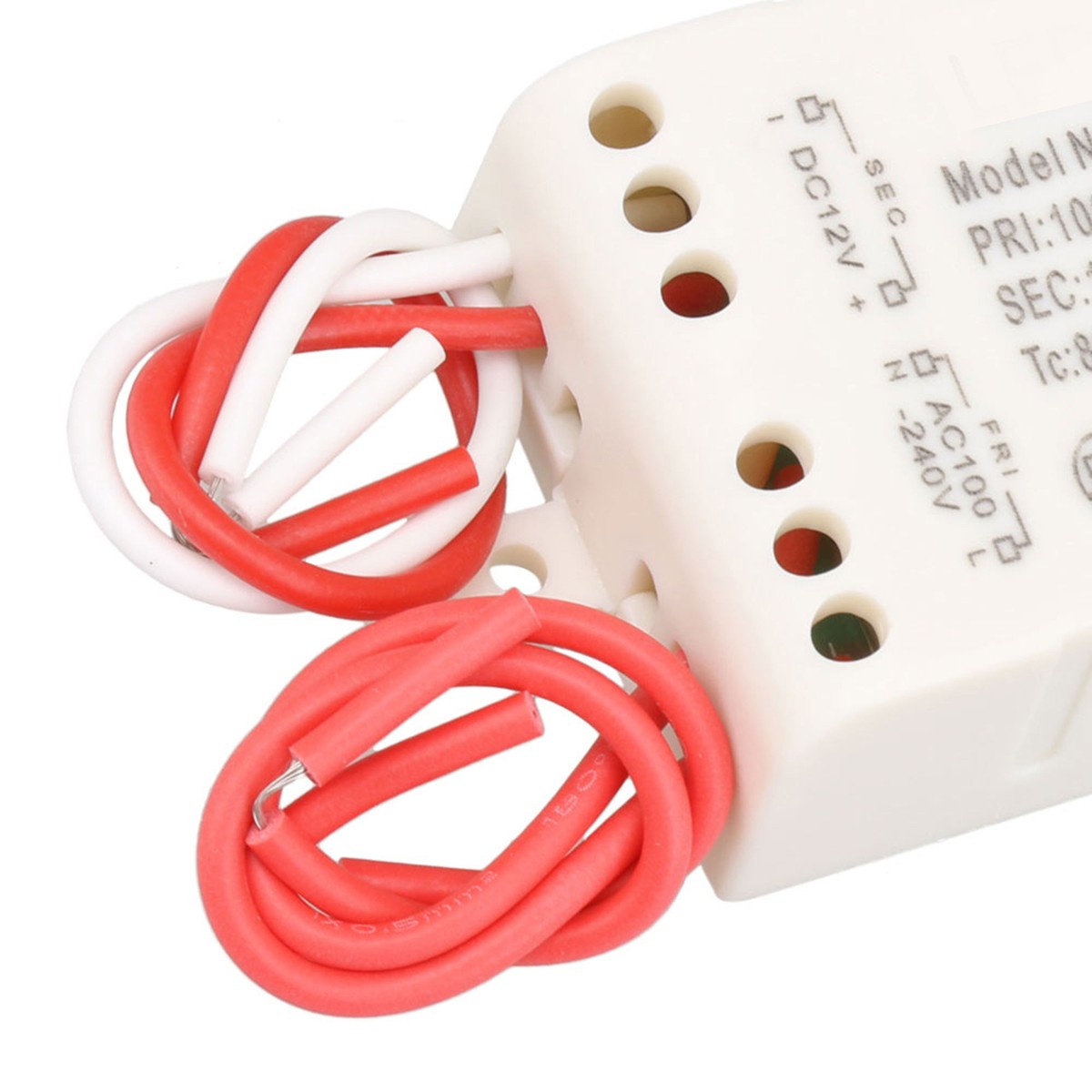 LED Driver 100V-240V AC to 12V DC 6W 0.5A Voltage Output for LED