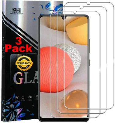 [3-Pack] Tempered Glass Screen Protector for Samsung Galaxy A33 5G A12 A42 A02s