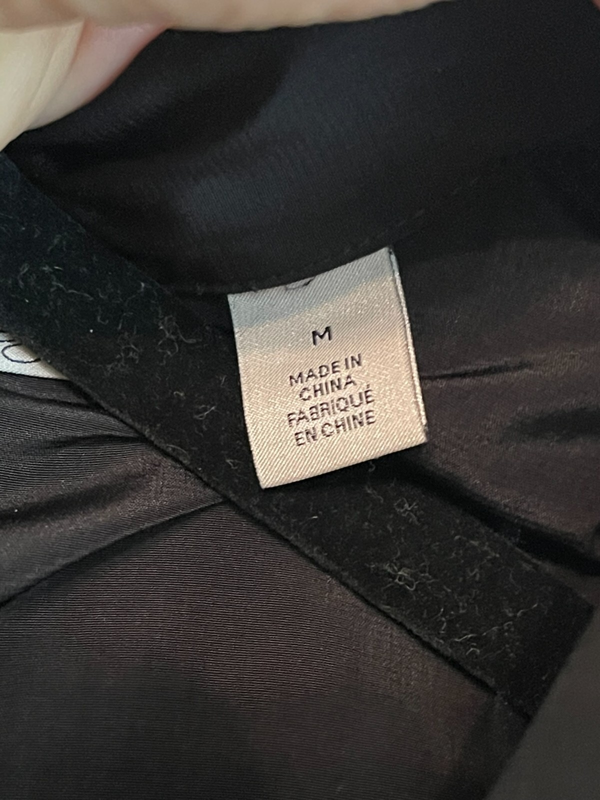 Halogen Collared Jumpsuit Black Medium Blouson Wa… - image 5