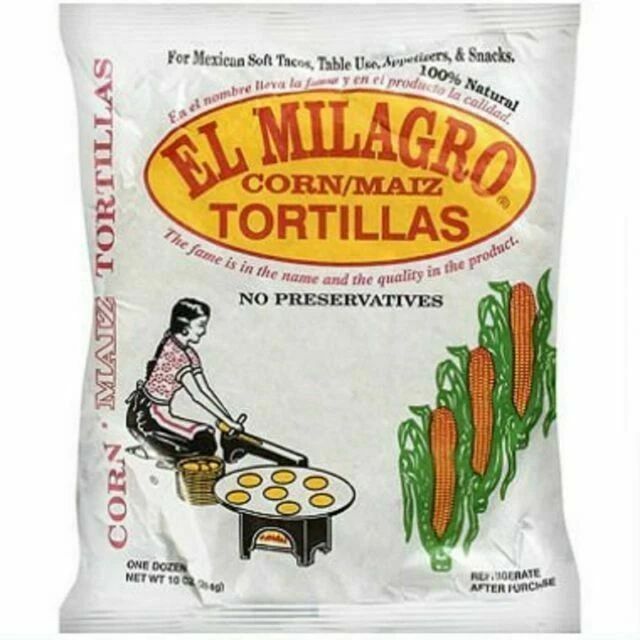 El Milagro Corn Tortillas Maiz 10oz, 24 Pack