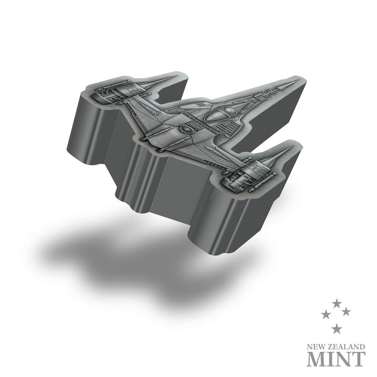 2023 Niue Star Wars Mandalorian N-1 Starfighter 1 oz Silver Antiqued Coin