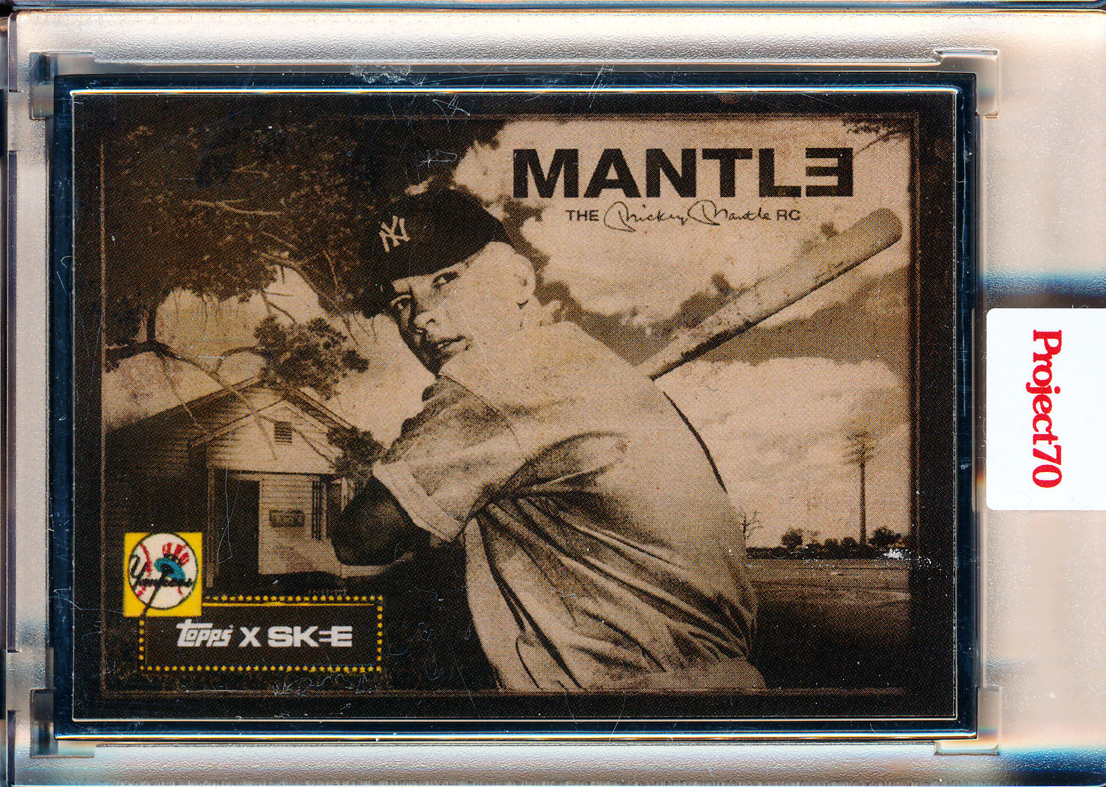 Topps Project70 Card #216 1952 Mickey Mantle by DJ Skee Artist Proof #41/51