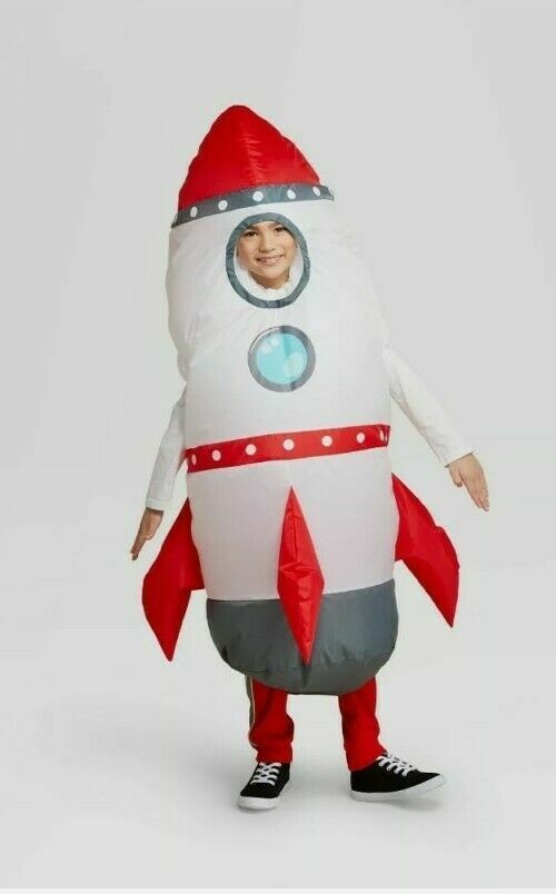 Kids Spaceship Costume - Space Shuttle Dress Up Tunic For Halloween & Play