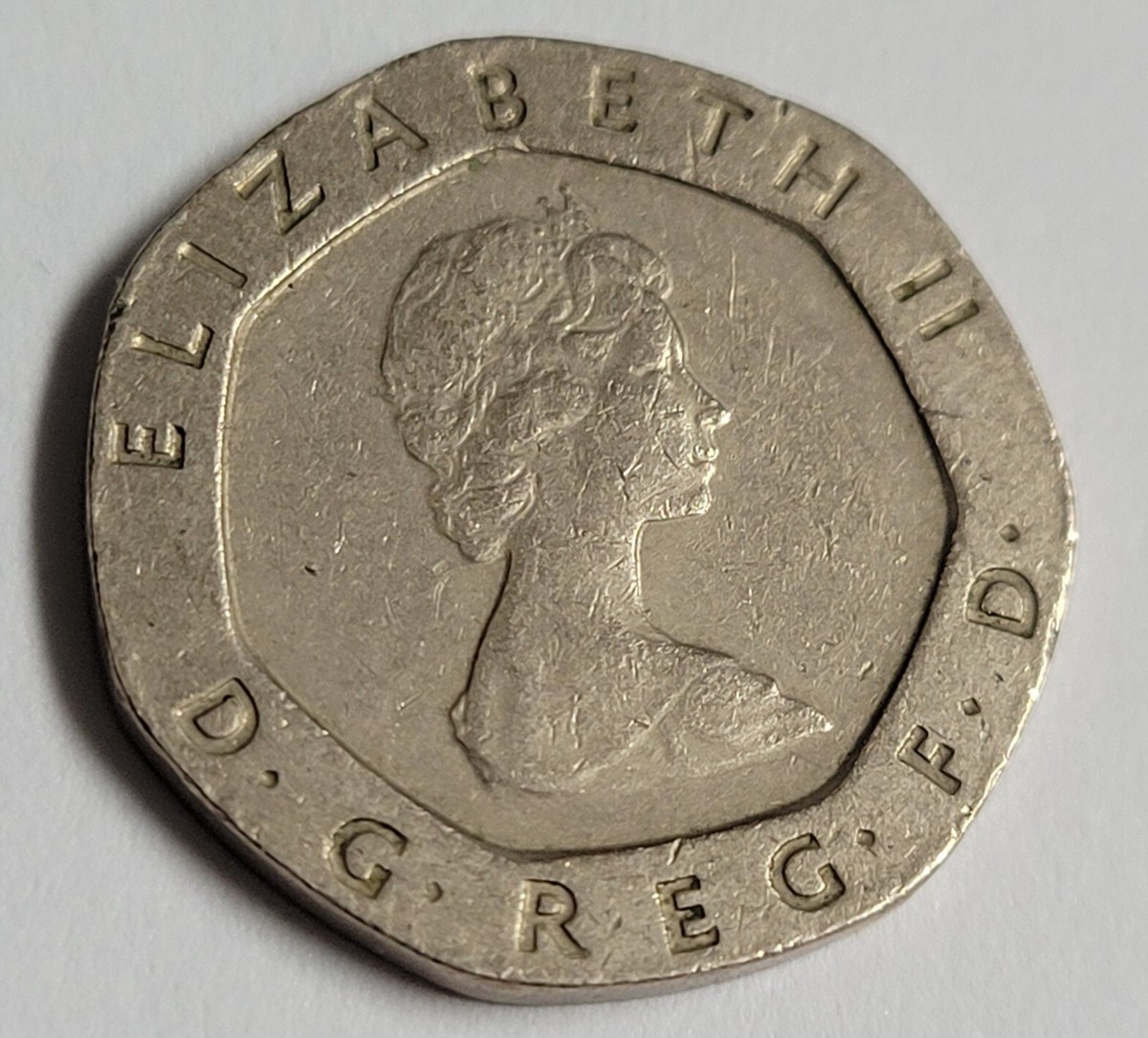 1984 UK England Queen Elizabeth II 20 Pence Coin | eBay