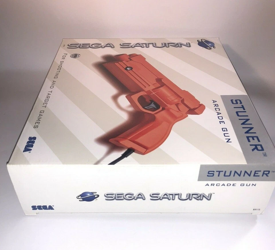 Authentic Official Sega Saturn Stunner Arcade Zapper Gun IN ORIGINAL BOX NICE - Image 3 of 4