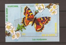 papillons butterflies Bloc FeuilleT oblitéré 56 GUINEE 