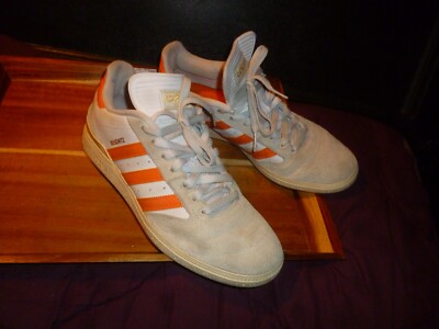 White/orange Adidas Busenitz Black Gum Mens Shoes- Size