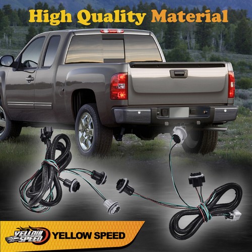 Tail Light Lamp Wiring Harness LH RH Fit For Chevy Silverado Pickup Truck Pair - Picture 2 of 8