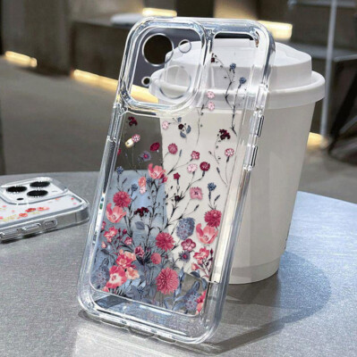 Clear Cute Flower Soft Case For iPhone 16 15 14 Pro Max 13 12 11 XR X XS 8 Cover